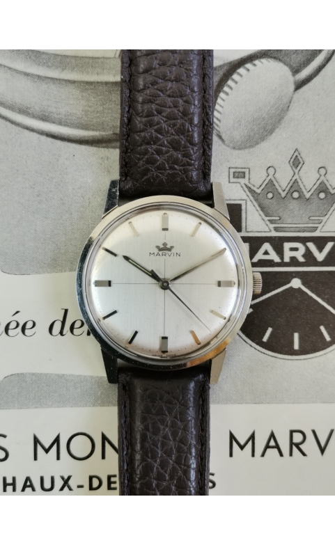 Boîtier De Montre Marvin Flying Dutchman En Acier - Neuf Avec étiquettes, Référence MAR 6352